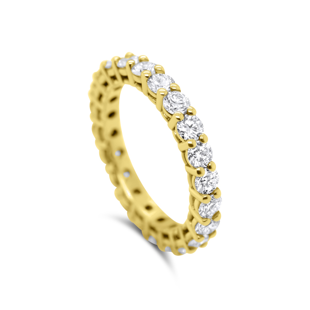 9ct Yellow Gold 2.23ct Lab Grown Diamond Eternity Ring