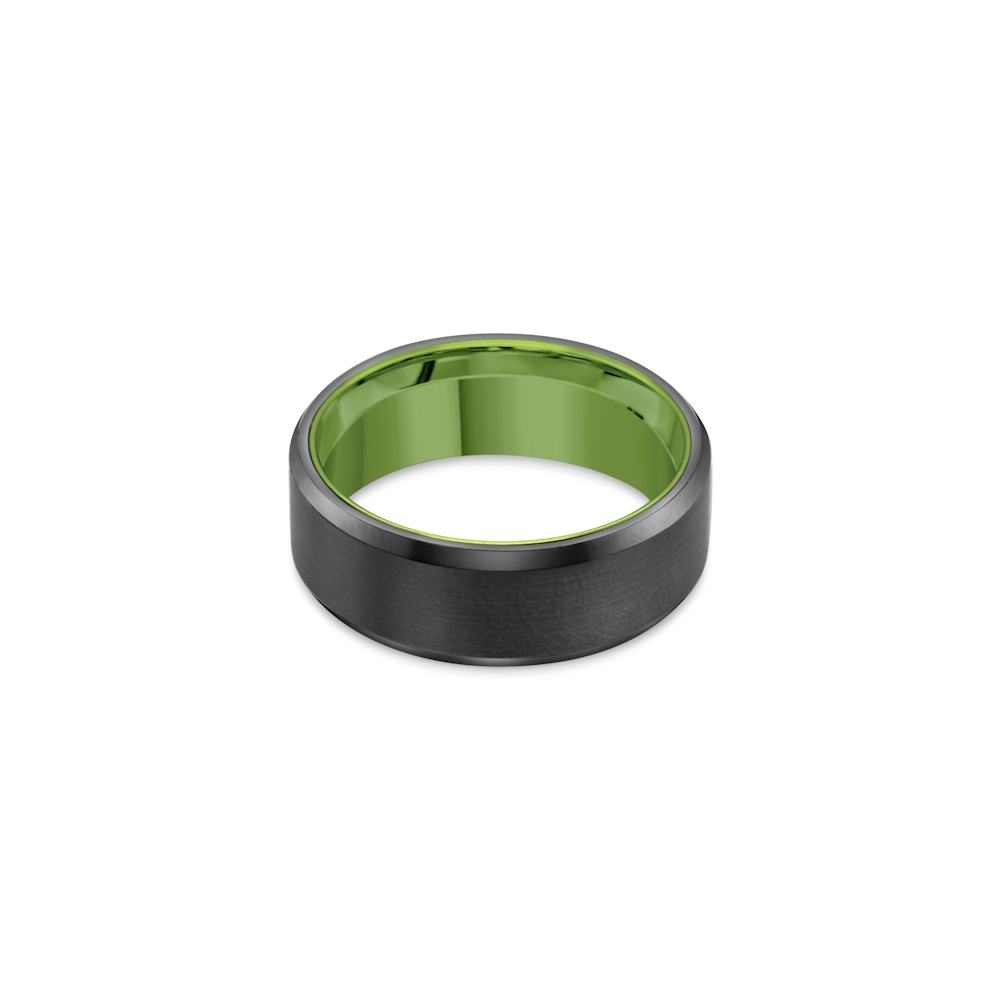 Tungsten Black 8mm Matt Gents Band - Image 2