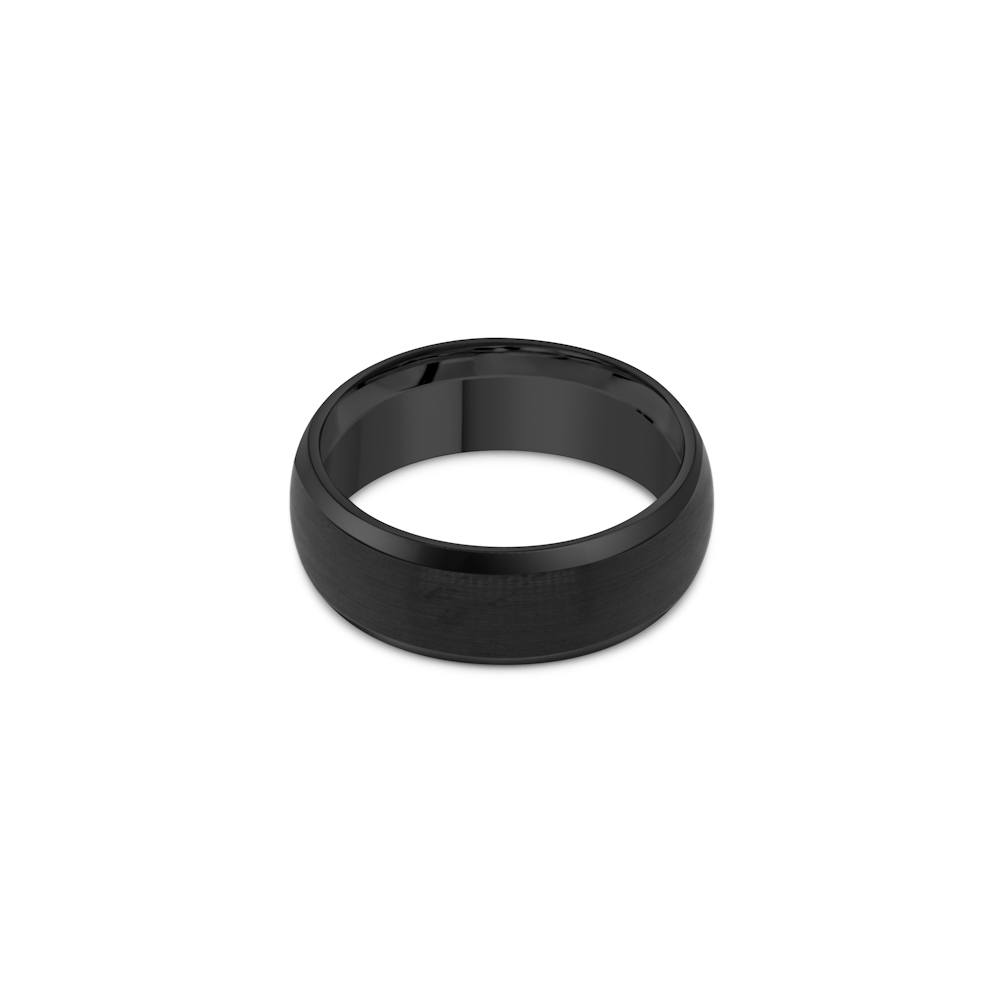 Tungsten Black 8mm Matt Gents Band - Image 2
