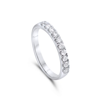 9ct White Gold 0.55ct Lab Grown Diamond Eternity Ring