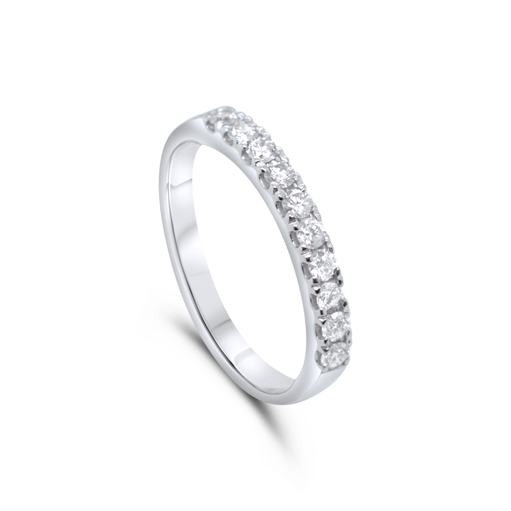 9ct White Gold 0.55ct Lab Grown Diamond Eternity Ring