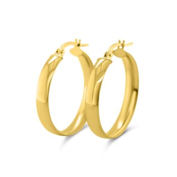 9ct Yellow Gold Hoop Earrings