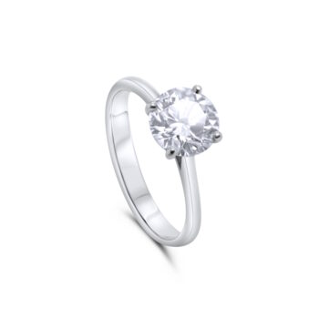 9ct White Gold 1.06ct Lab Grown Diamond Solitaire Ring