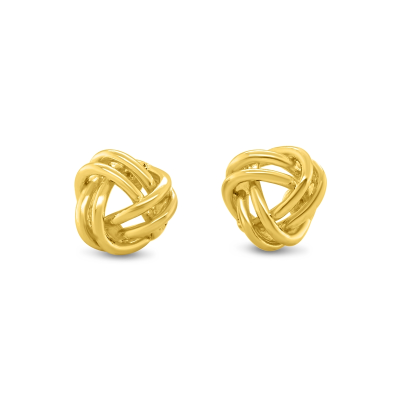 9ct Yellow Gold Knot Stud Earrings