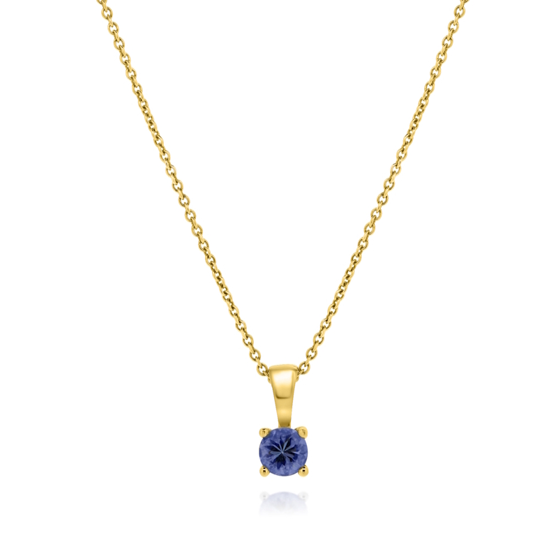 9ct Yellow Gold 0.60ct Tanzanite Pendant