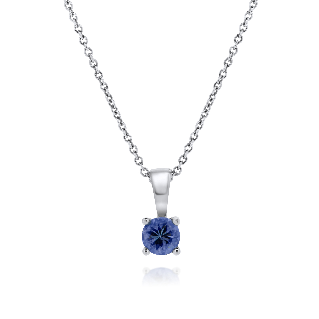 9ct White Gold 1.15ct Tanzanite Pendant