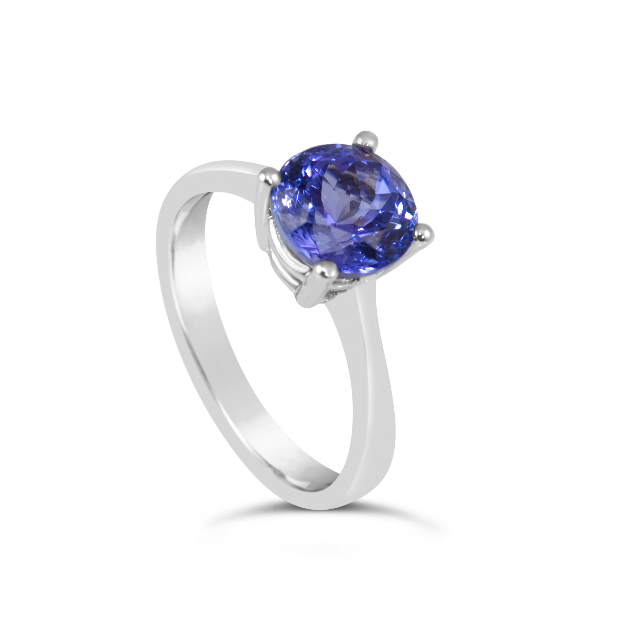 9ct White Gold 0.40ct Tanzanite Solitaire Ring