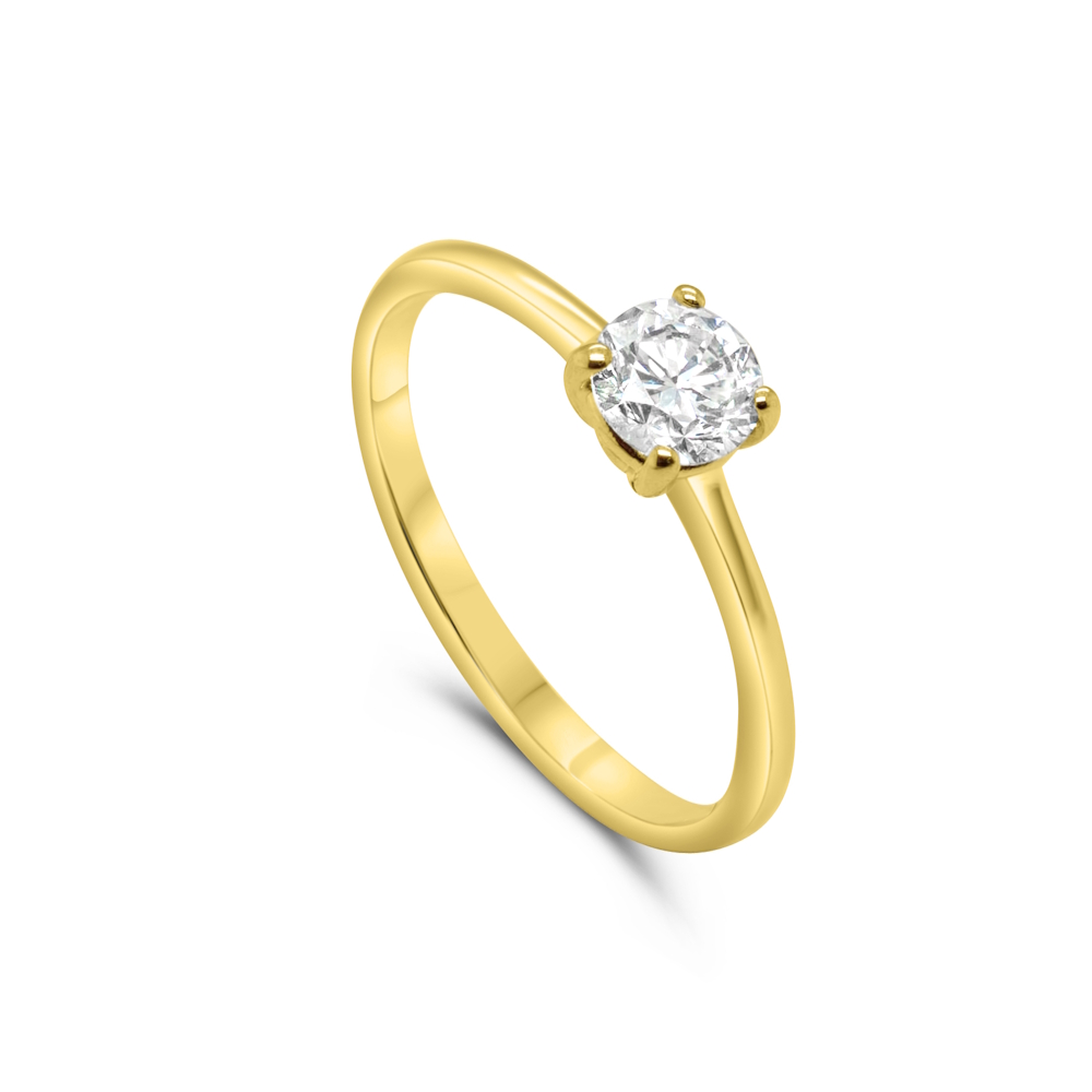 9ct Yellow Gold 0.52ct Lab Grown Diamond Solitaire Ring