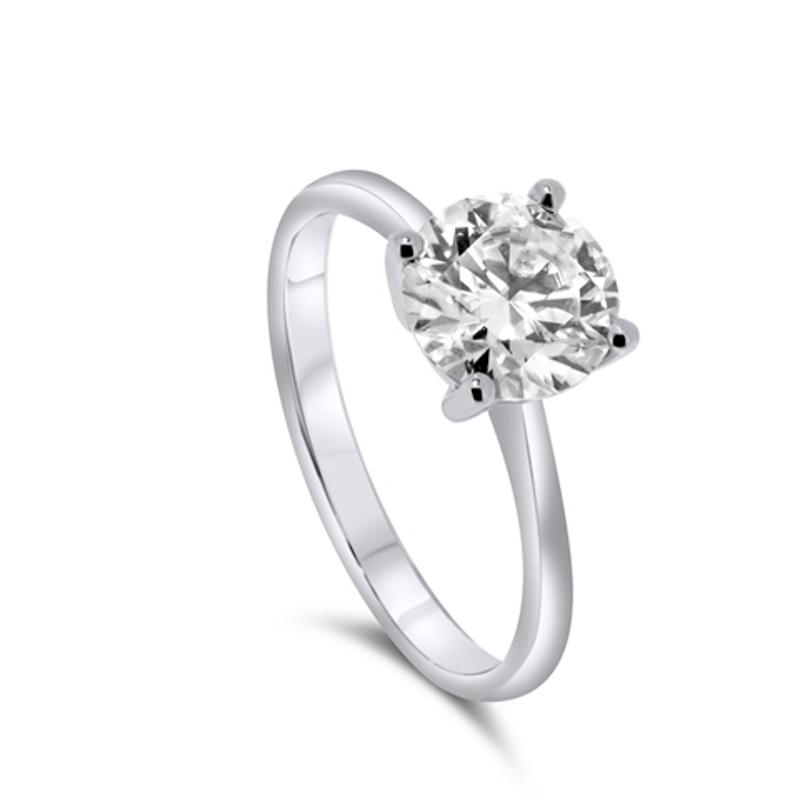 9ct White Gold 1.06ct Lab Grown Diamond Solitaire Ring