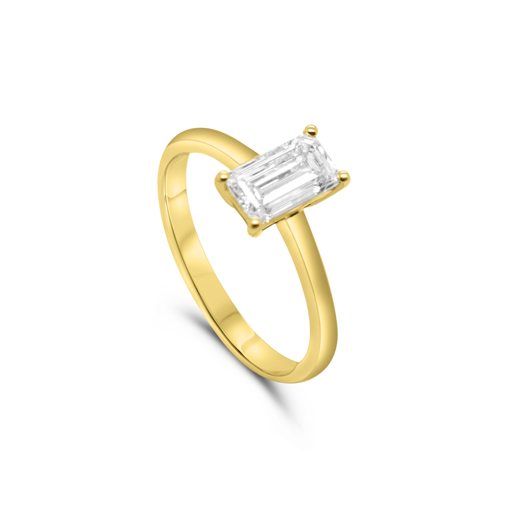 9ct Yellow Gold 1.07ct Lab Grown Diamond Solitaire Ring