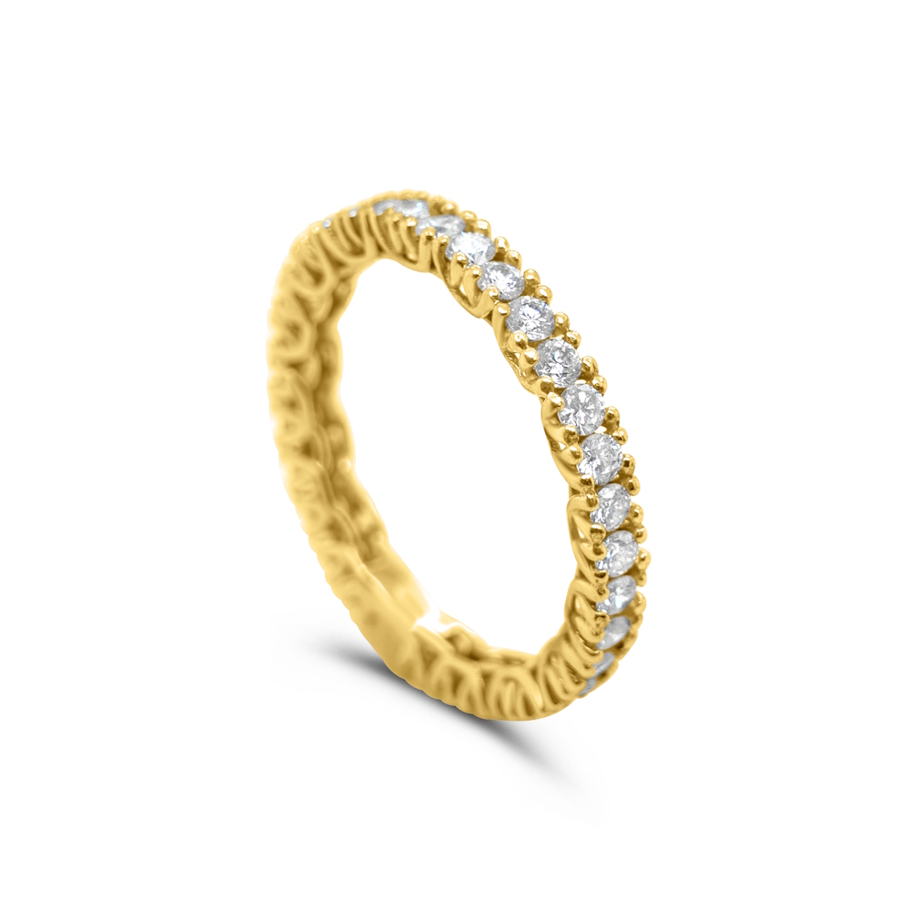 9ct Yellow Gold 1.06ct Lab Grown Diamond Eternity Ring