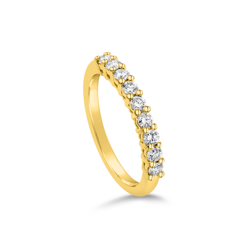 9ct Yellow Gold 0.63ct Lab Grown Diamond Eternity Ring