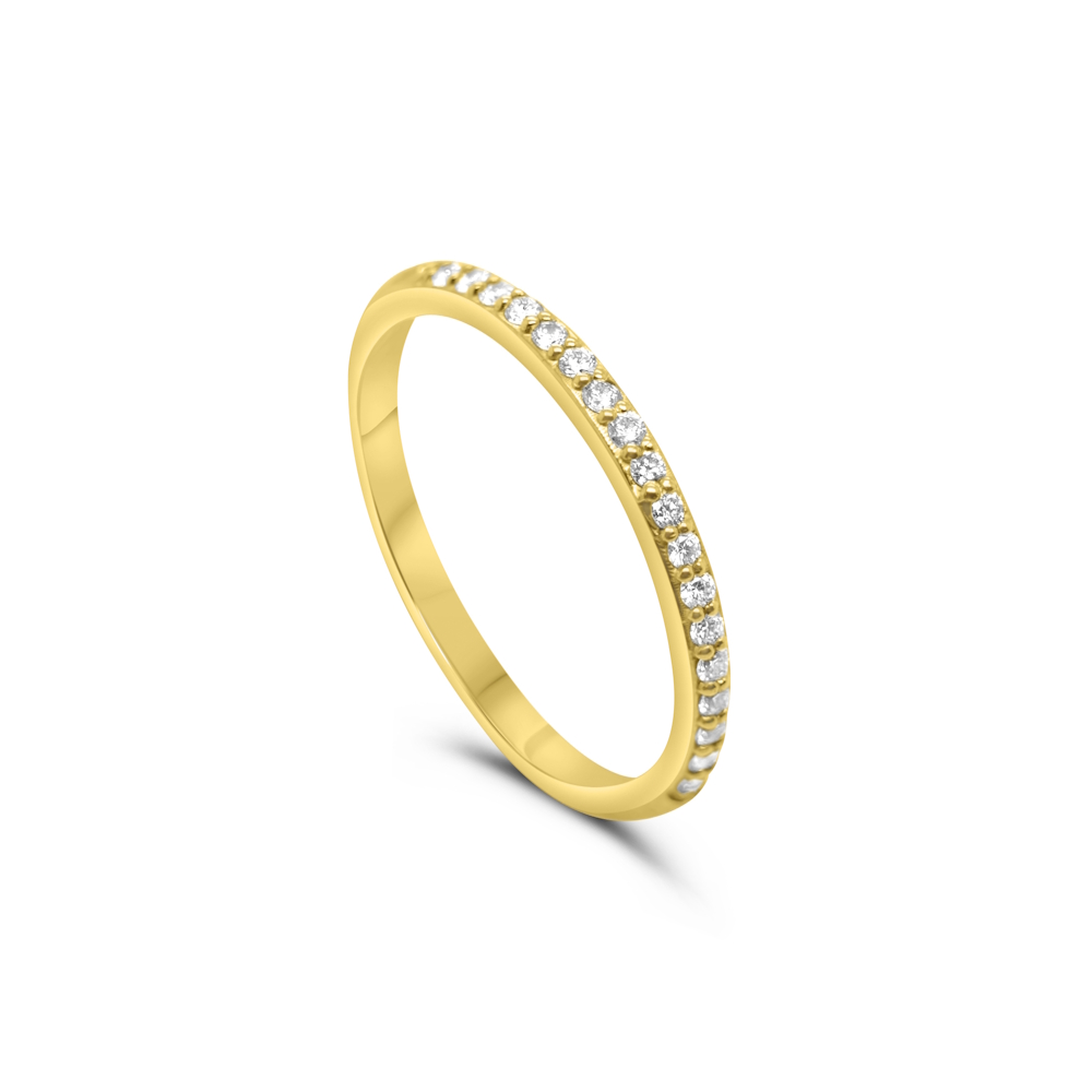 9ct Yellow Gold Lab Grown Diamond Eternity Ring