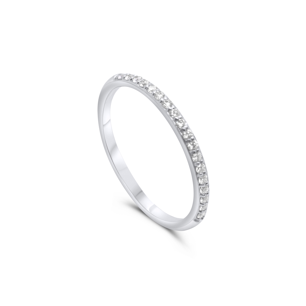9ct White Gold Lab Grown Diamond Eternity Ring